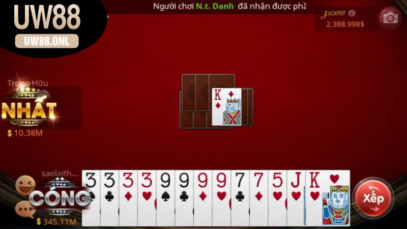 Các loại hình game bài đổi thưởng phổ biến tại UW88